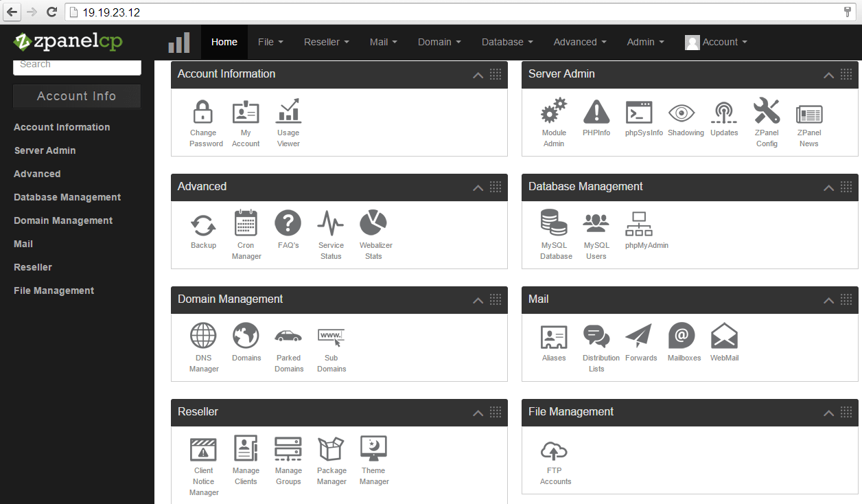 how to install Zpanel (alternative for Cpanel)